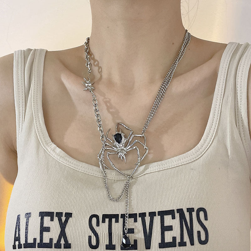 Personalized Spider Necklace