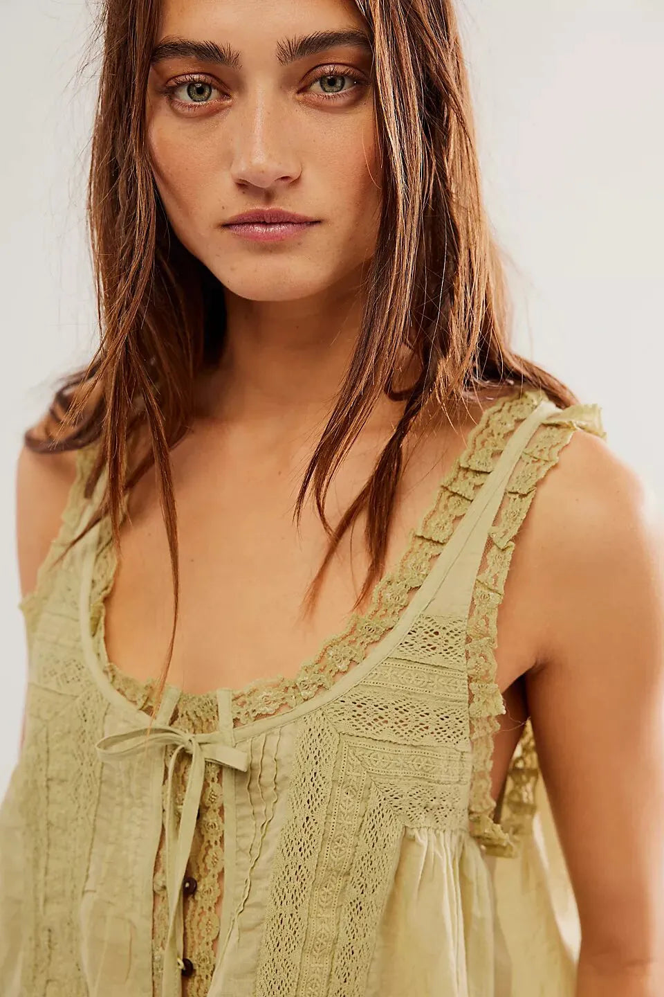 Plain Lace Tank Top