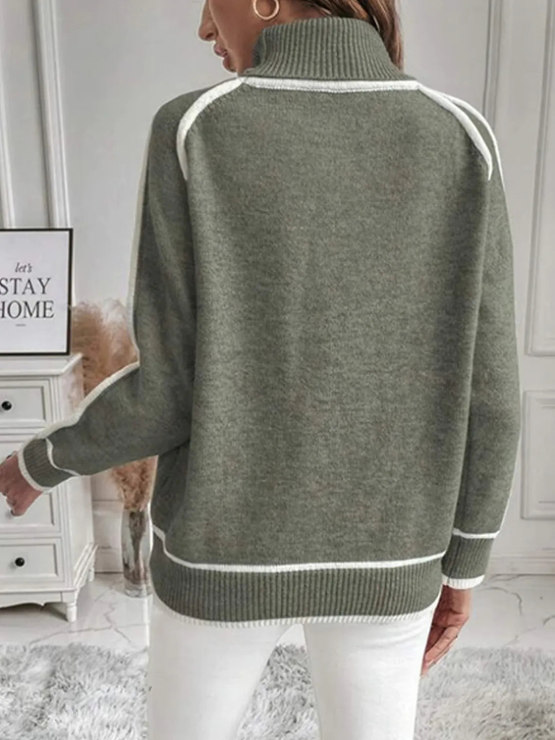 Turtleneck Loose Fit Sweater