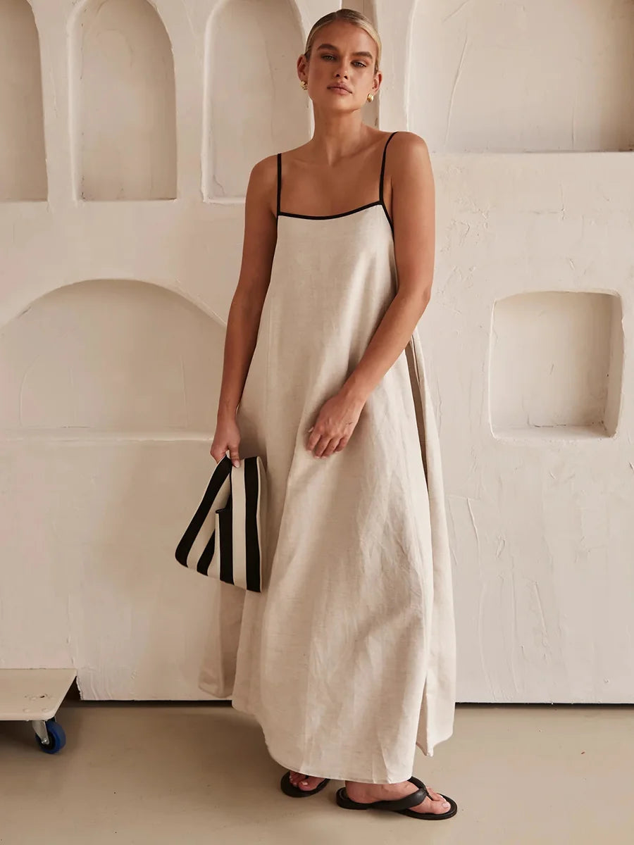 New Sling Print Sleeveless Swing Sexy Dress