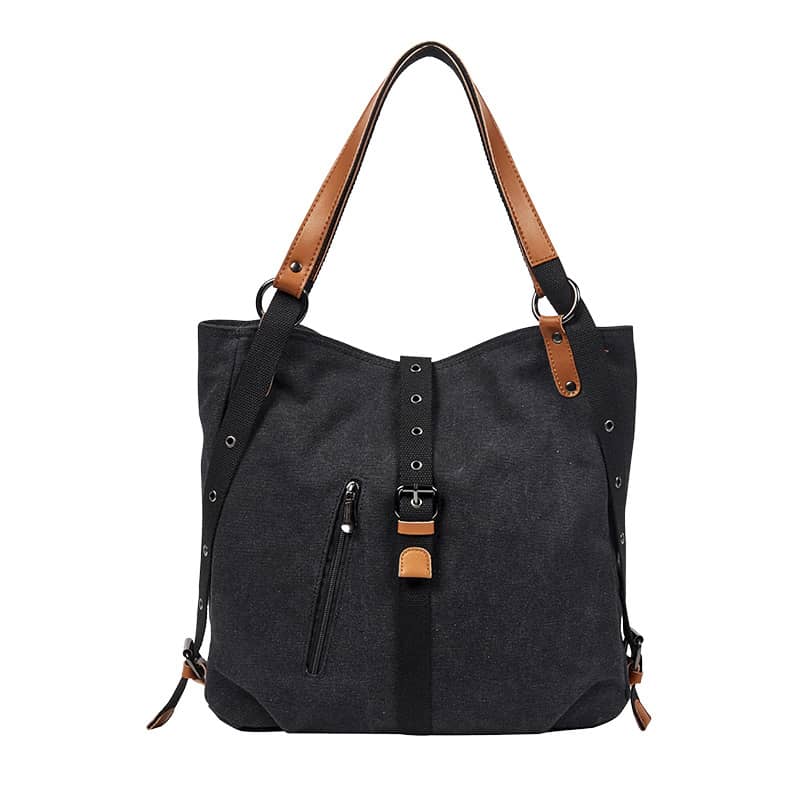 Fashion canvas tote bag backpack bag