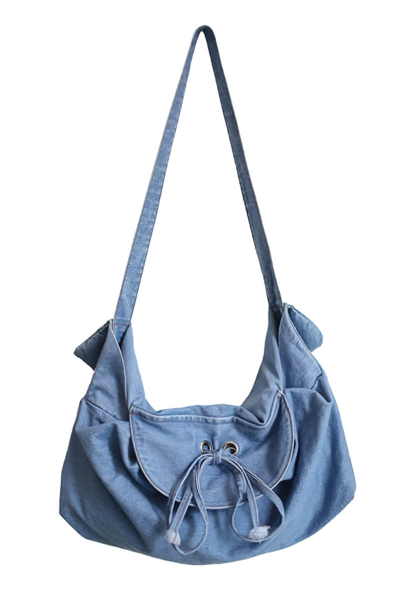 Large-capacity denim bag LightBlue | IFAUN