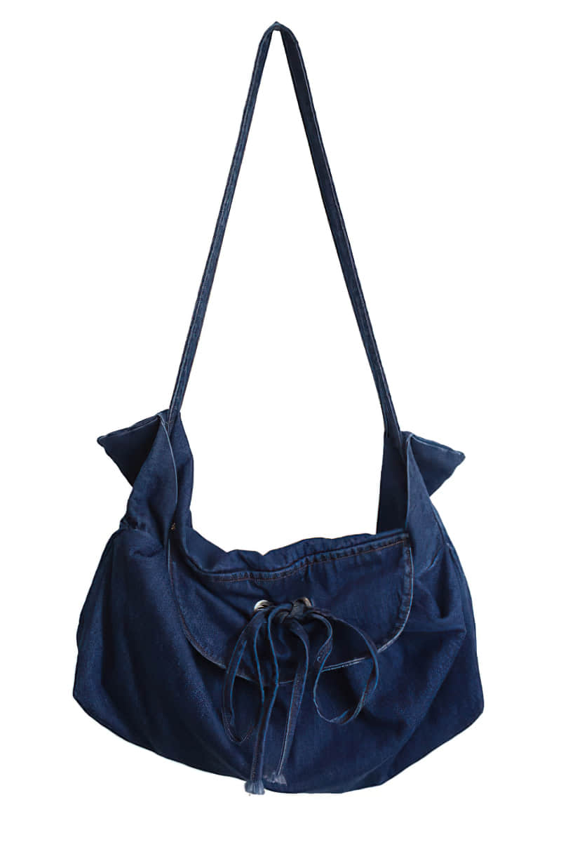 Large-capacity denim bag DarkBlue | IFAUN