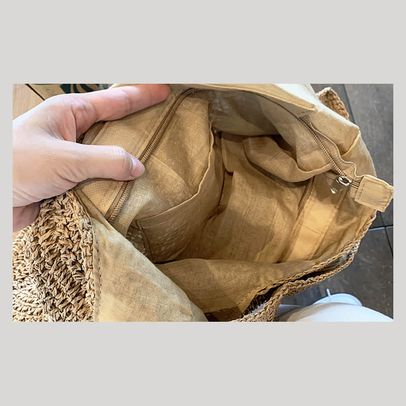 Summer straw woven shoulder bag | IFAUN