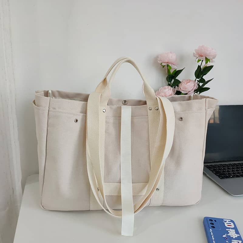 Large-capacity shopping handbag White | IFAUN