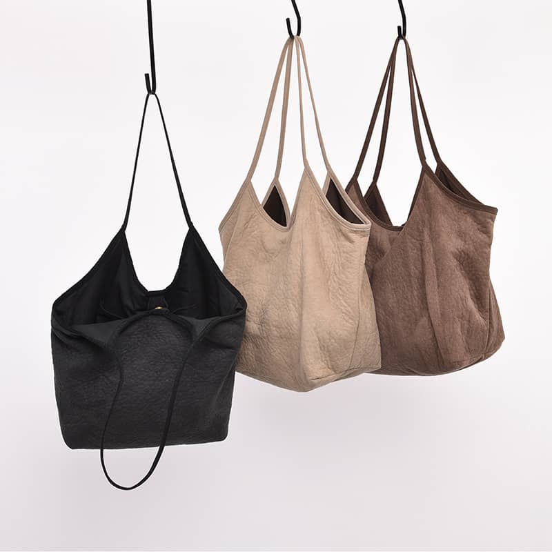 Simple casual Micro suede shoulder bag | IFAUN