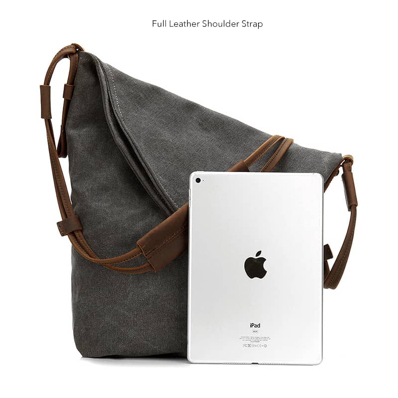 Full leather shoulder strap crossbody bag | IFAUN
