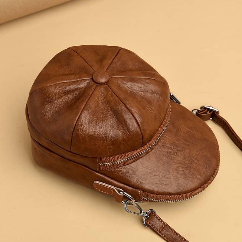 Hat shape single shoulder diagonal bag PU small bag