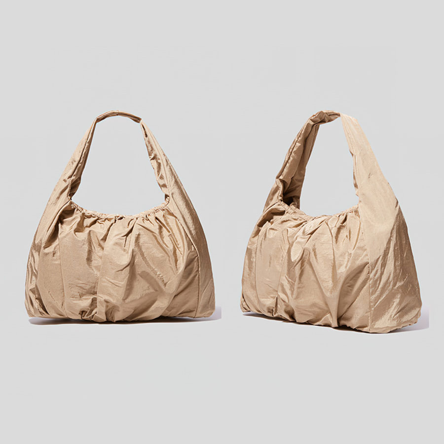 Simple handbag pleated stitching casual underarm bag