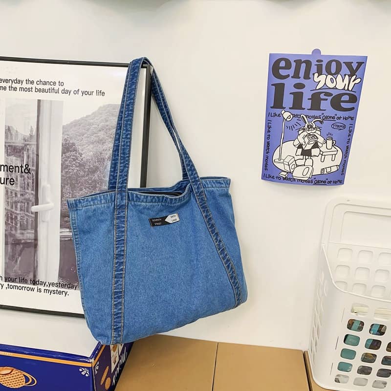 Denim Tote Bag