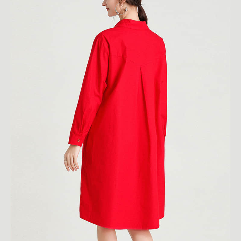 Women's plus size mid-length shirt | IFAUN