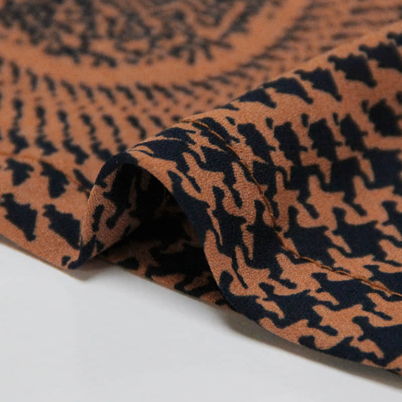 Printed chiffon blouse, retro bow lace small sling | IFAUN
