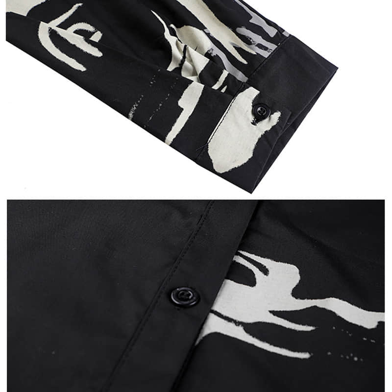 Women's new mid-length printed loose top | IFAUN