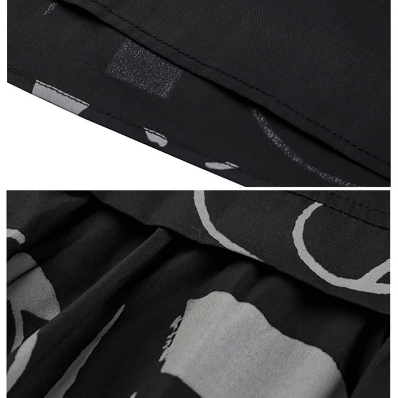 Women's new mid-length printed loose top | IFAUN