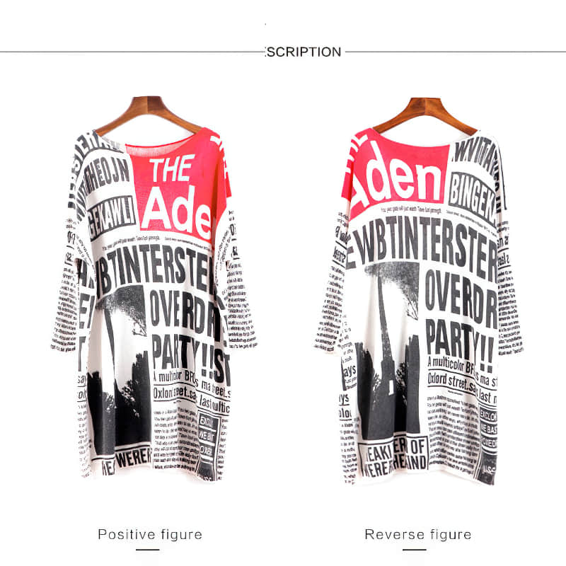 Women's plus size letter print pullover sweater | IFAUN