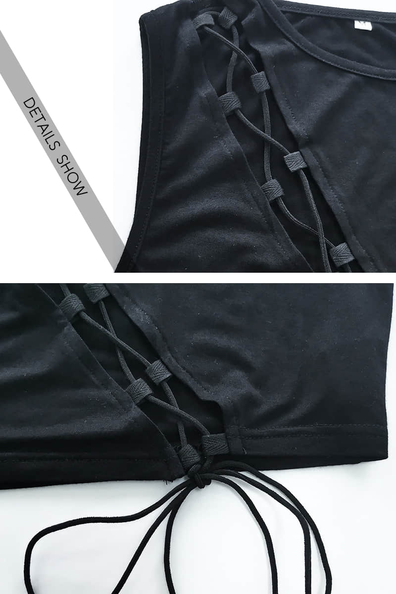 Sexy summer hollow sleeveless T-shirt | IFAUN