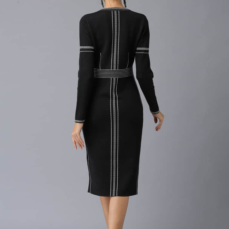 Women's knitted dress mid-length | IFAUN