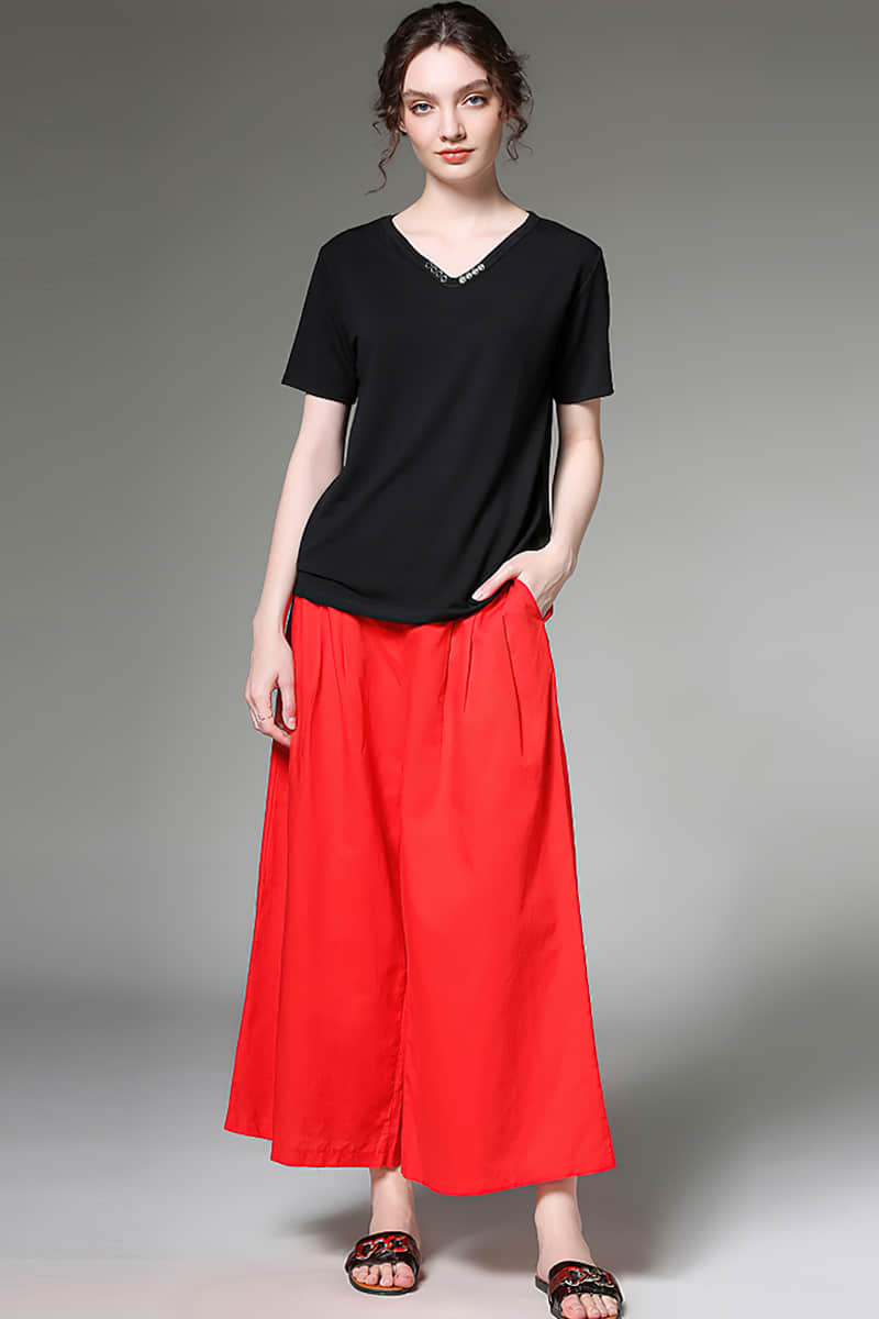 Large size loose and thin linen pants  | IFAUN