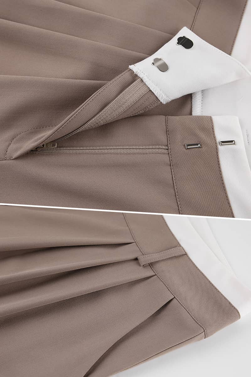 Women's contrasting loose harem pants