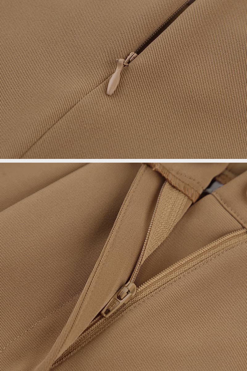 Two-piece leisure suit with round neck and wide legs | IFAUN