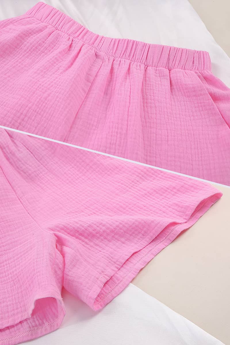 Women's cardigan shorts cotton two-piece suit | IFAUN