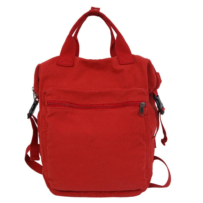 Casual Backpack Large Capacity Washed Canvas Student Backpack