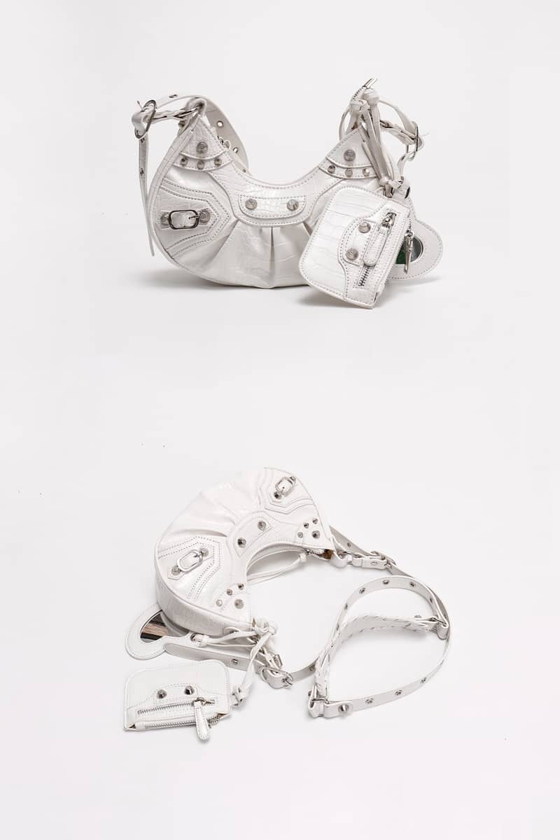 PU underarm bag crescent shoulder bag