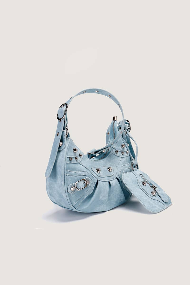 PU underarm bag crescent shoulder bag