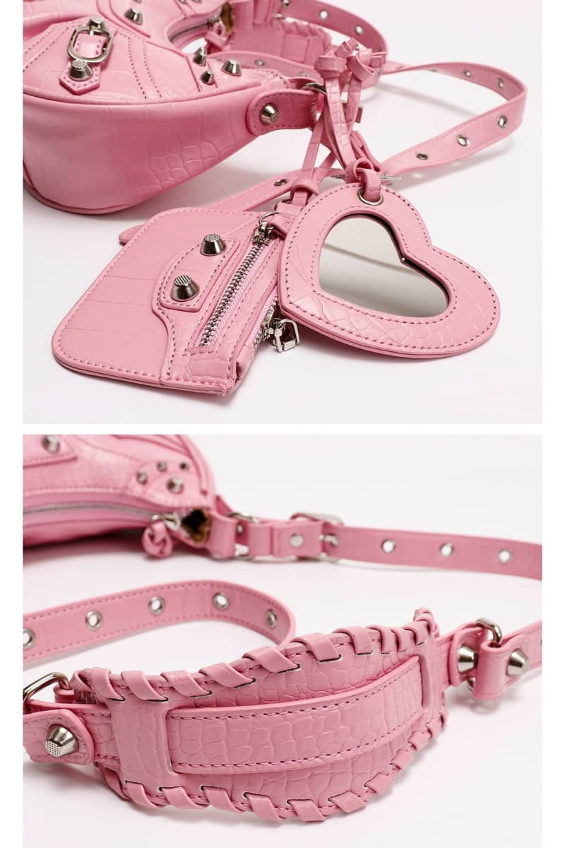 PU underarm bag crescent shoulder bag