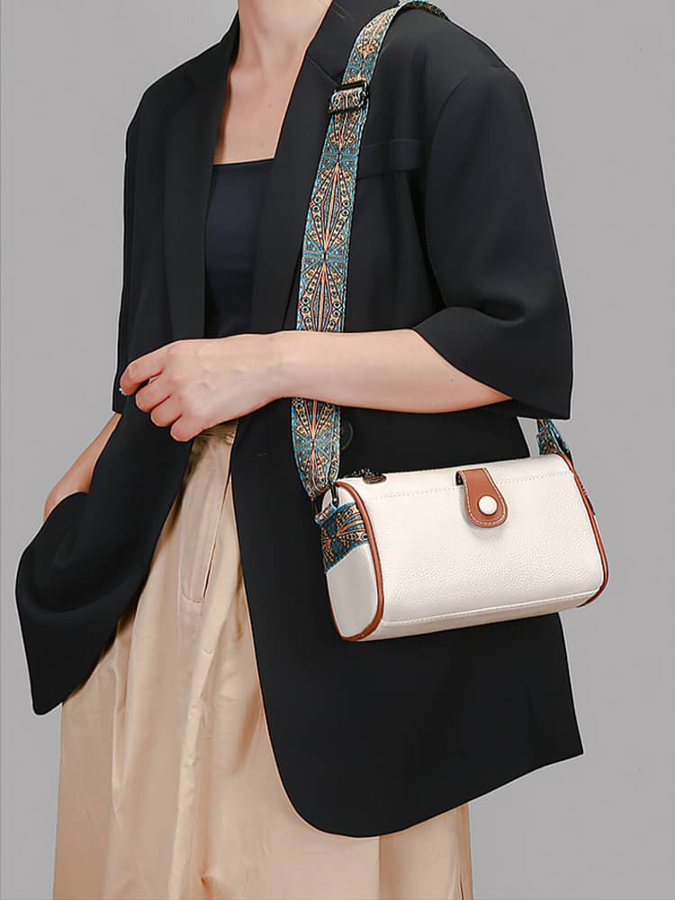 Colorful shoulder strap PU bag