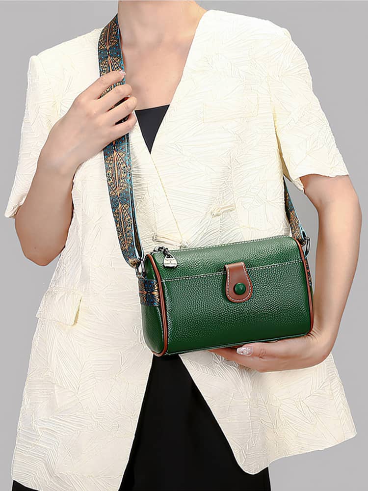 Colorful shoulder strap PU bag