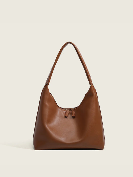 Simple Soft PU Shoulder Tote Bag