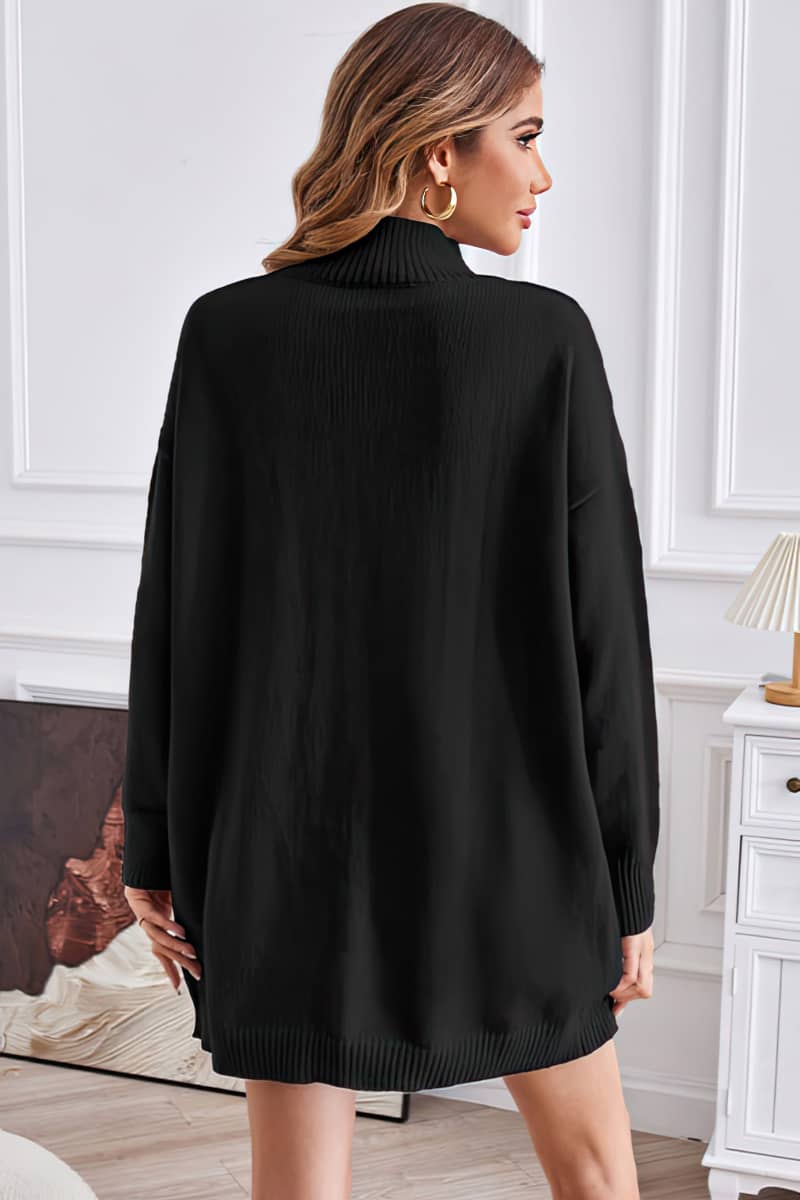 Half turtleneck long pullover sweater