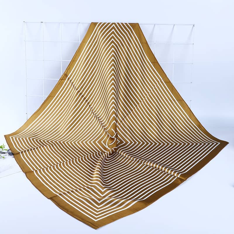 Geometric Silk Scarf - 65cm