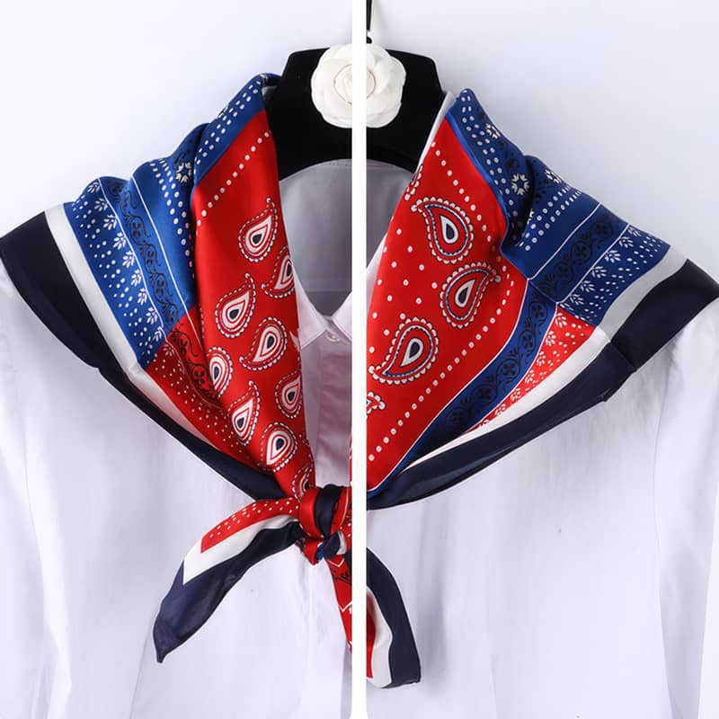 Auspicious pattern silk square scarf mulberry silk - 65cm