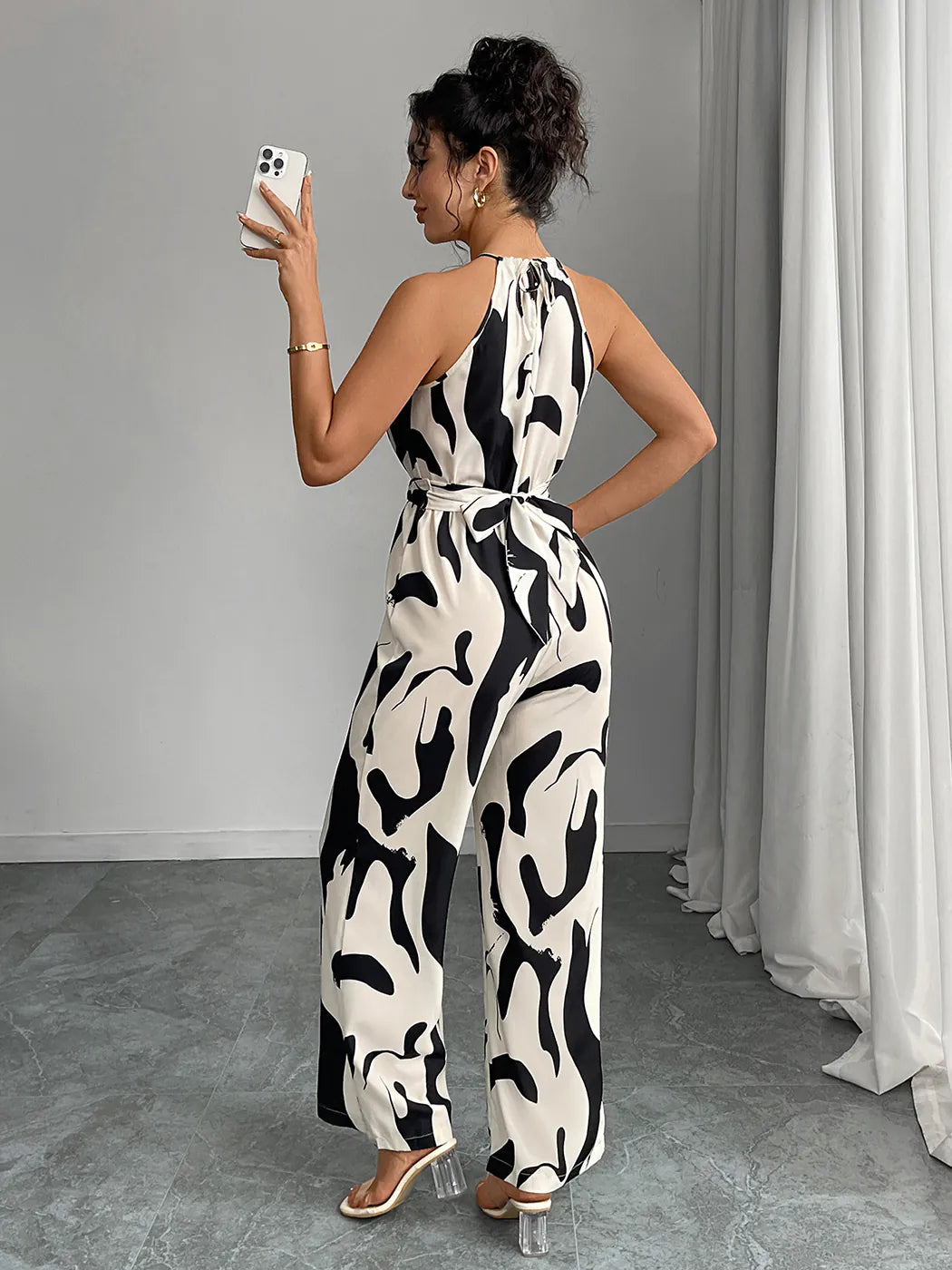 Suspender Wide Leg Jumpsuit