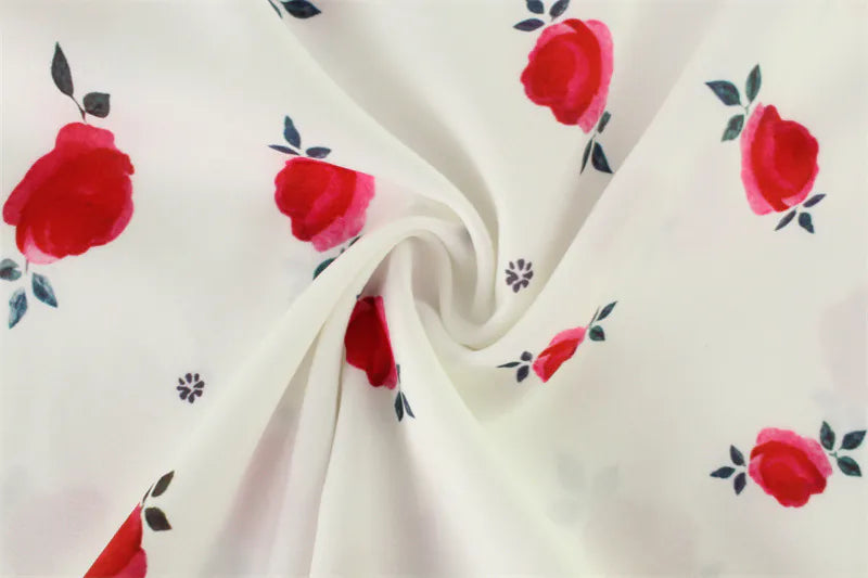 Puff Sleeve Floral Short Dress