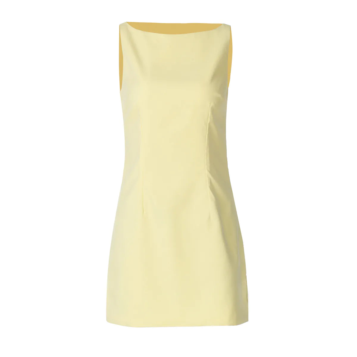 Sleeveless Back Zipper Short Slim Dress