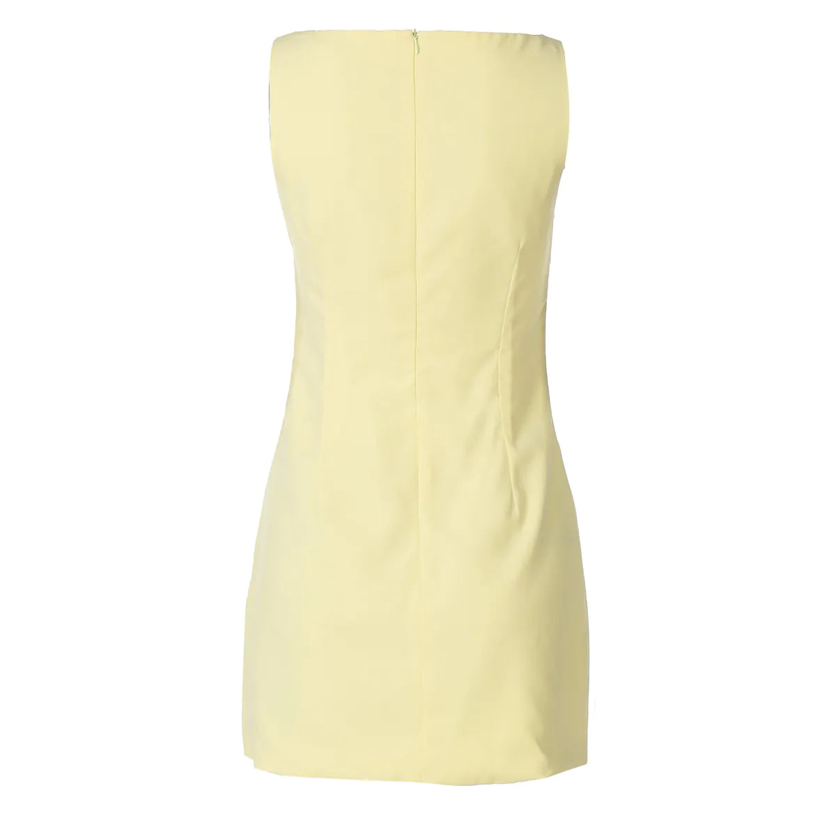 Sleeveless Back Zipper Short Slim Dress