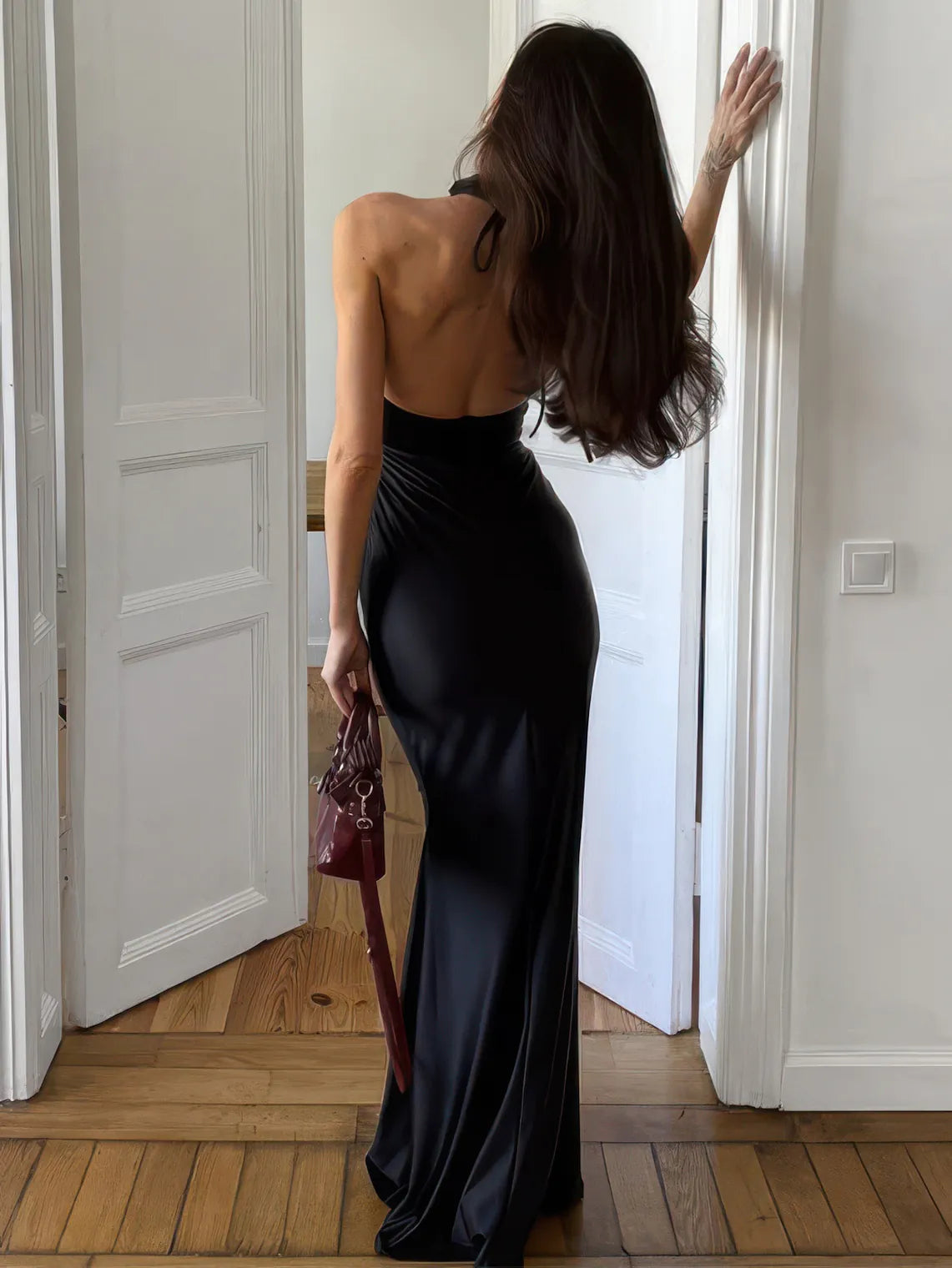 Halter Neck Maxi Dress