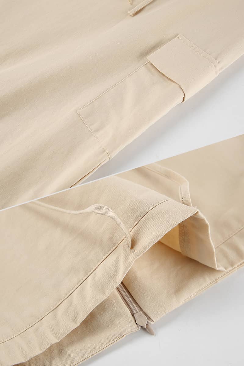 High-waisted Slimming Straight Cotton Skirt