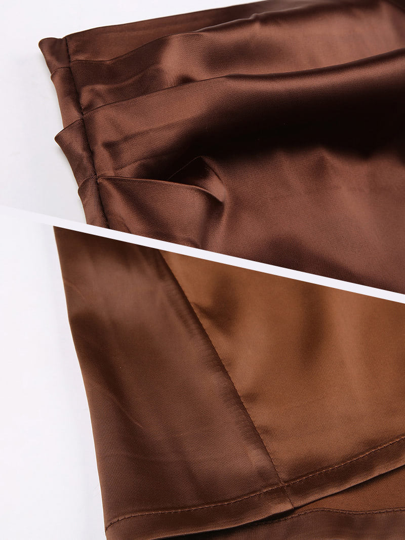 Low-waisted Pleated Skirt