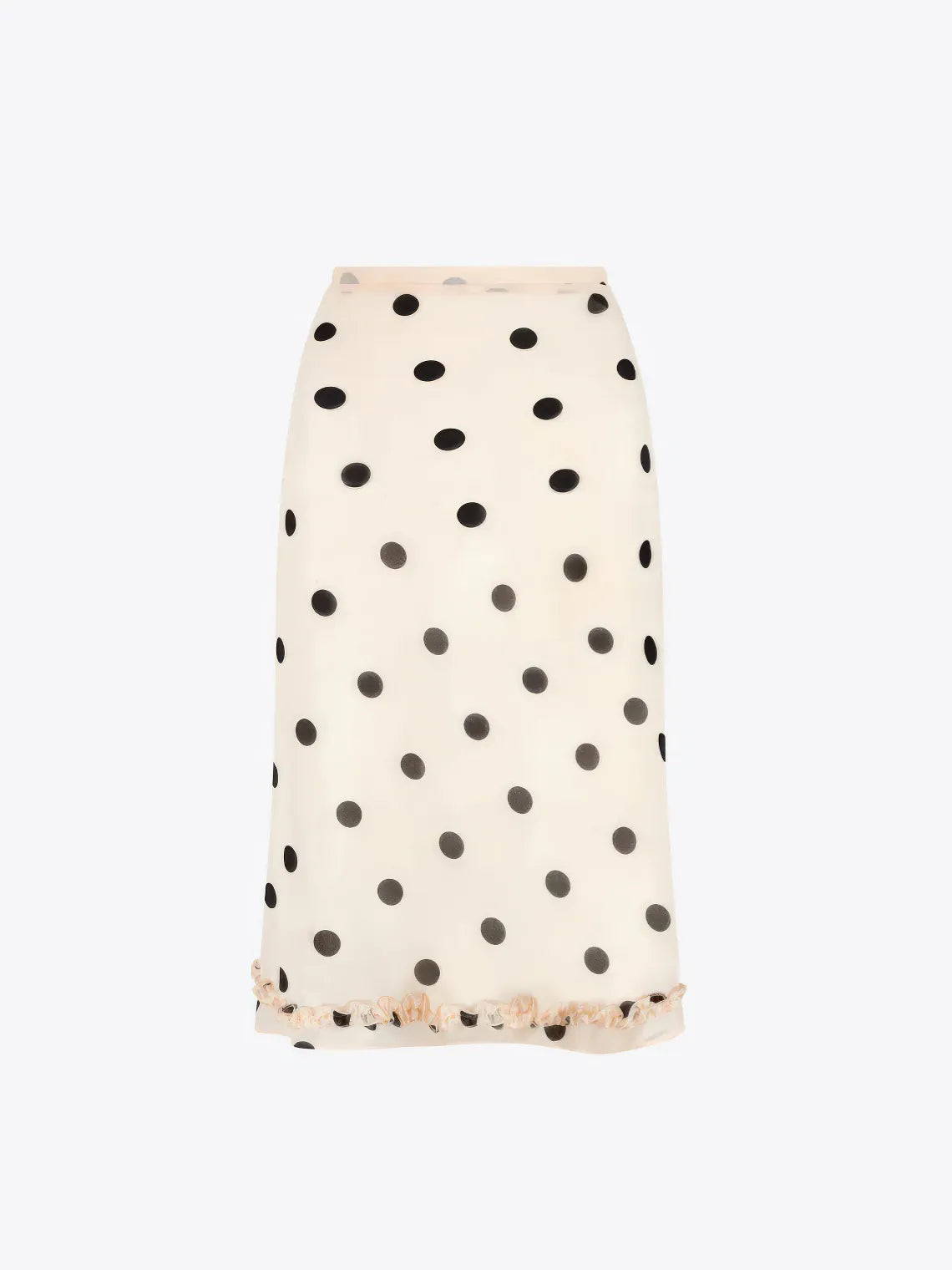High-Waisted Polka Dot Skirt