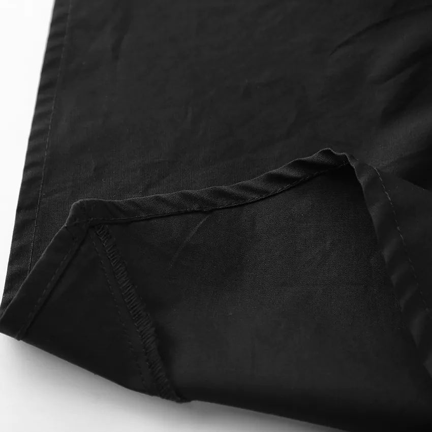 Ruffled Cotton Asymmetrical Skirt