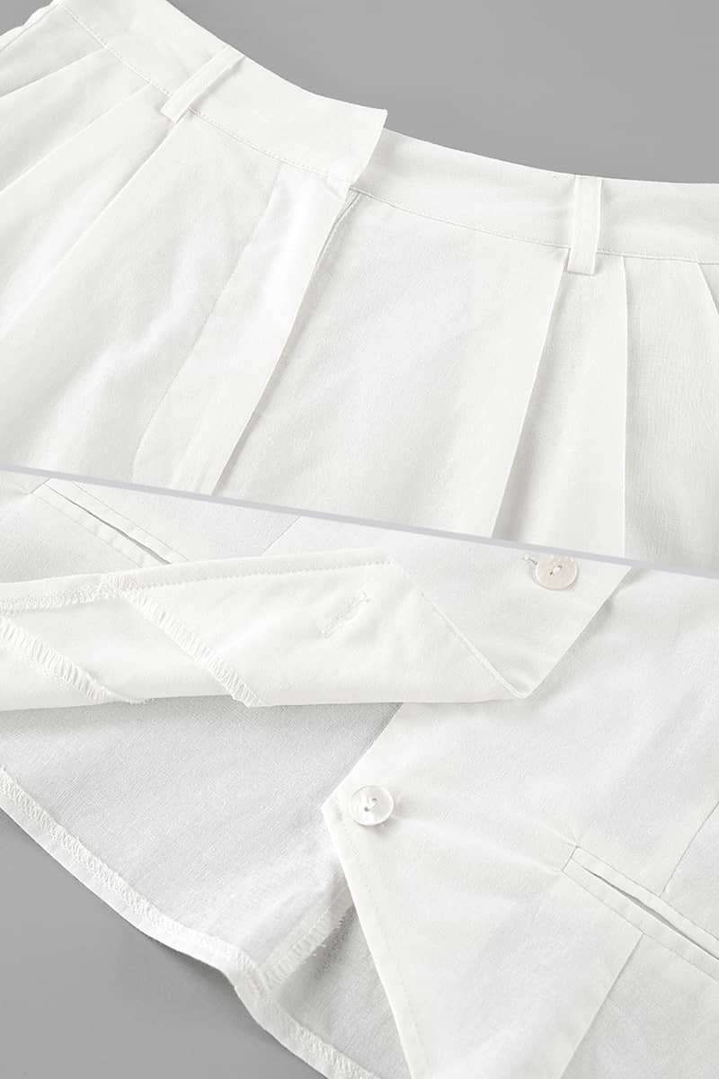 Cotton Two-Piece Set: Vest and Shorts
