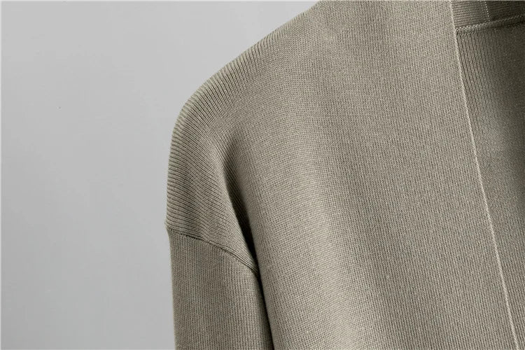 Knitted sleeveless vest sweater cardigan pants three-piece set