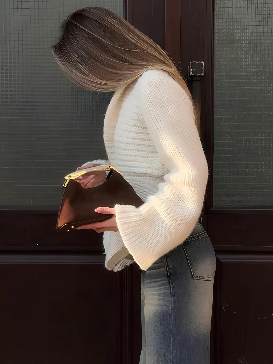 Women's Knitted Cardigan V-Neck Sweater Jacket