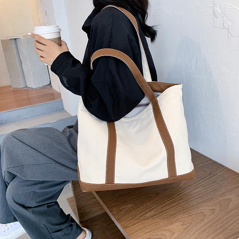 2021 Casual large-capacity canvas shoulder bag  | IFAUN