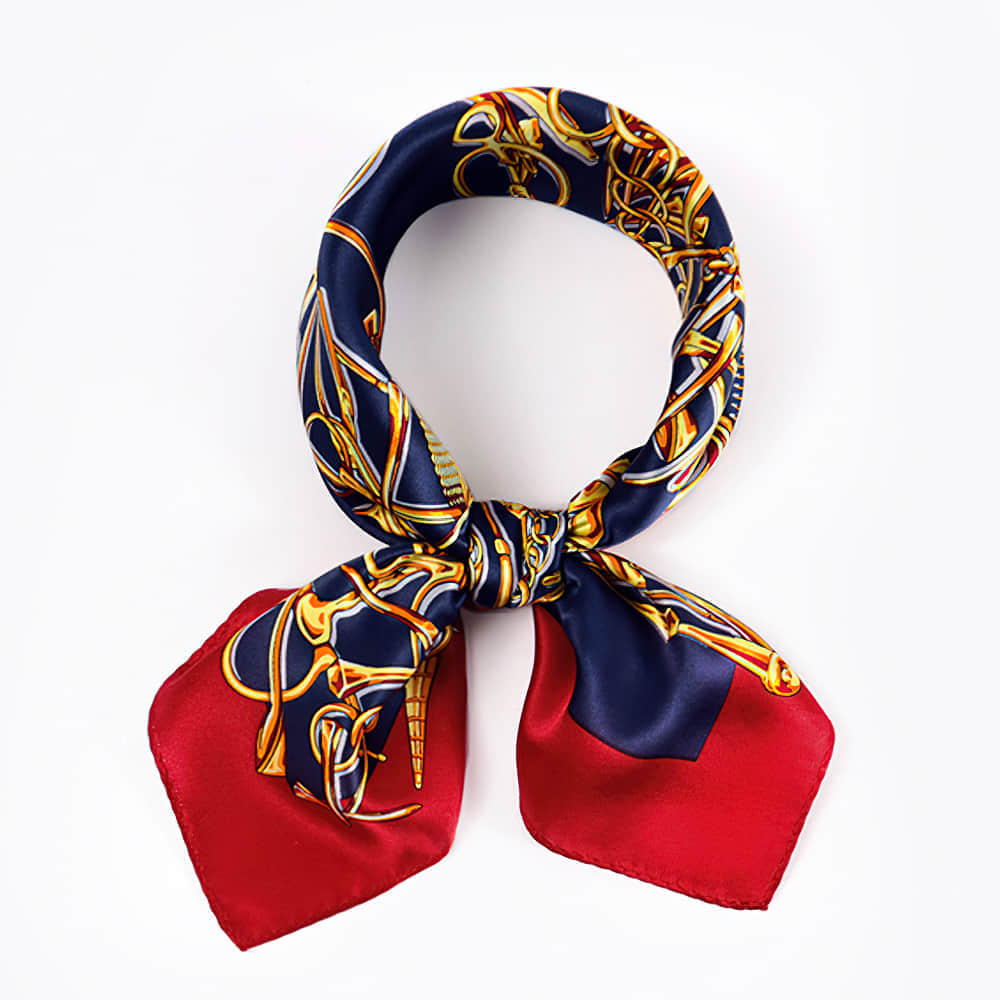 Fashion silk scarf Red | IFAUN
