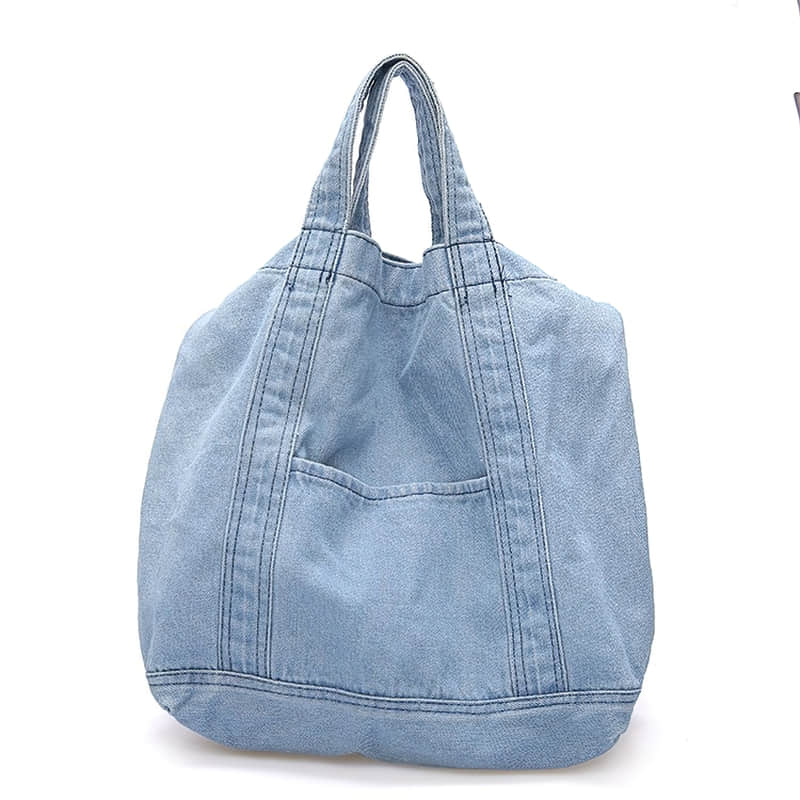 Practical Jean Tote Shoulder Bag LightBlue | IFAUN